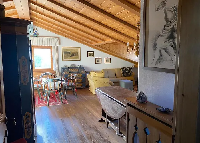 公寓 360-degree Panoramic Attic In Cortina *